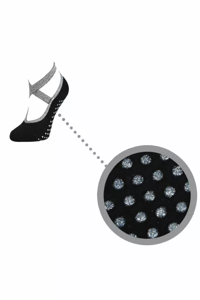 عدم الانزلاق الأسود بيلاتيس اليوغا الباليه والجوارب الرقص