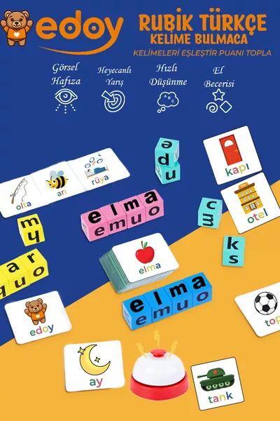 Spaß mit dem Rubik Türkisch Puzzle | Ein Brettspielzeug, um das visuelle Gedächtnis zu testen