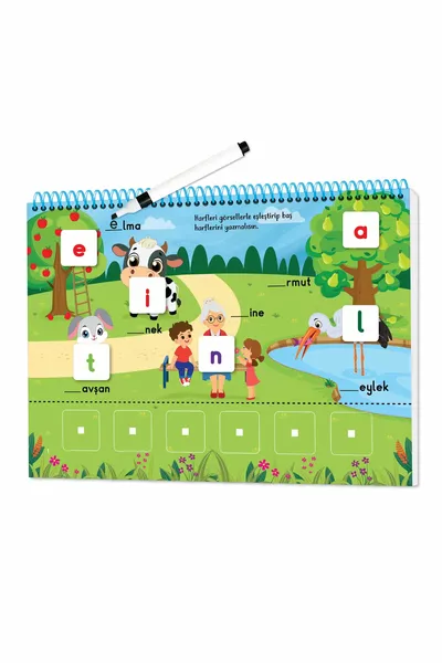 Easy Reading System - Velcro Book Reading-Learning to Read and Write (Ages 4-7)