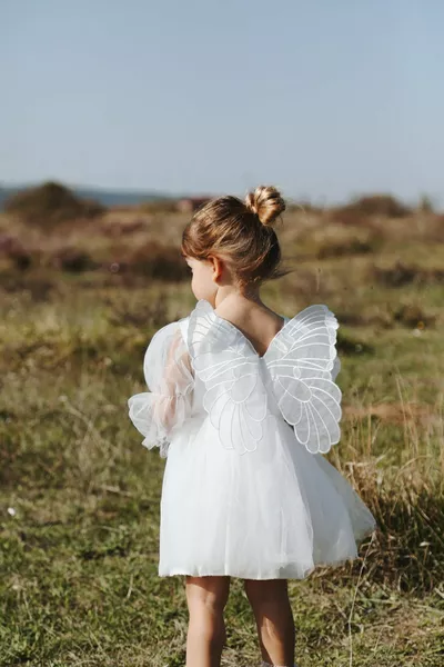 Meisjesbaby Meisjeskind Verjaardagsfeest Bruiloft Jurk Tule Tutu Gewatteerd Kinderkleding babykleding Elbuznk