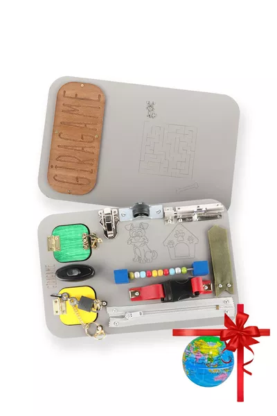 Дъска за активност за развитие на интелекта Обучителна играчка за фината моторика Busy Board