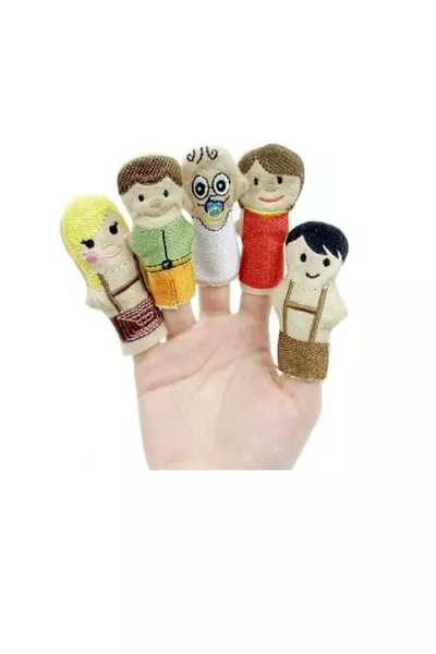 People with Finger Puppet Set