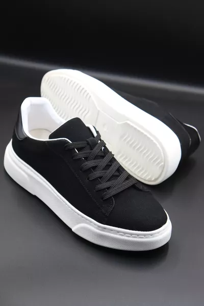 Herren Schwarze Sportschuhe - Bequeme Sohle - Alltag & Stilvolle Nutzung