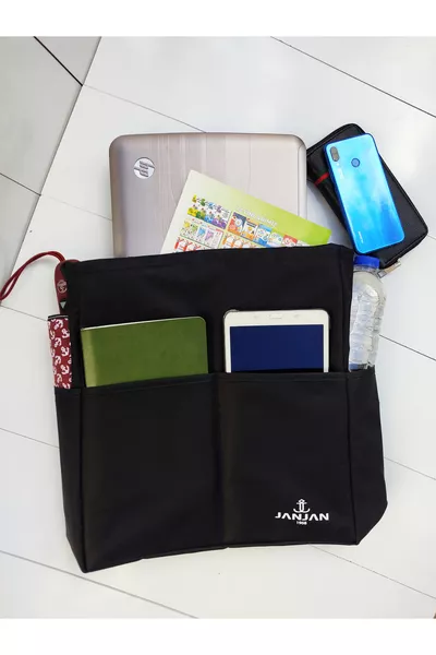 Borsa sportiva nera da donna a tracolla