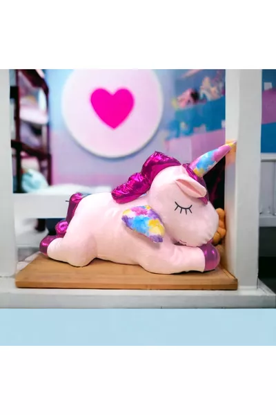 تويزز لوف تويزز حصان يونيكورن بغرّة واحدة  سم صديق نوم لعبة محشوة بوني