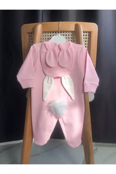 طقم أرداف الأرنب الوردي % قطن