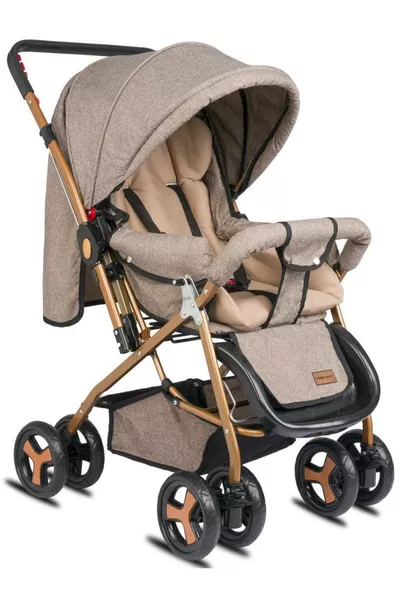 عربة أطفال كلاسيكية قابلة للعكس مع استلقاء كامل