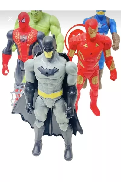 Spiderman Hulk Captain America Batman Ironman cm Verlichte Figuren Set