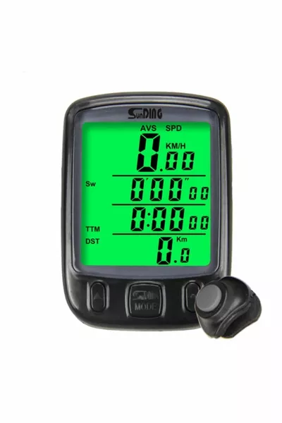 Compteur de vélo Sunding Km avec écran LED - Indicateur de vitesse étanche