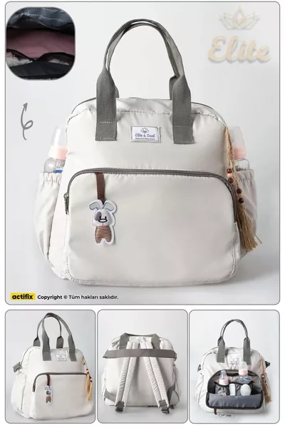 Luna Weißer Muttermilchrücksack für Babypflege