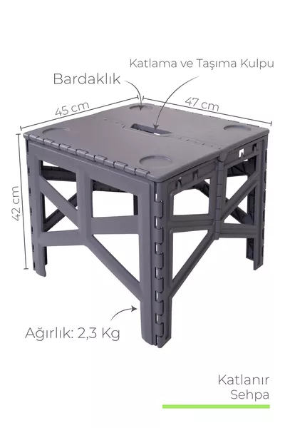Plastischer tragbarer zusammenklappbarer Campingtisch Picknicktisch