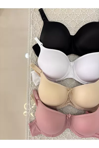 طقم صدرية نسائية مدعمة (مدعمة بالقوائم) مكون من 4 قطع لتشكيل الجسم