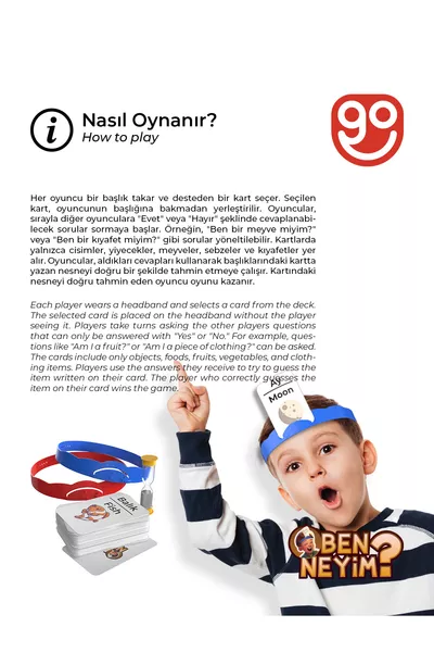 Wer bin ich? Türkisch/Englisch Familien-Kinderspiel Spaßiges Brettspiel Who I'am Lernspielzeug