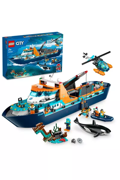 ® City Arctic Exploration Ship + Creative Toy Building Set (Piece)