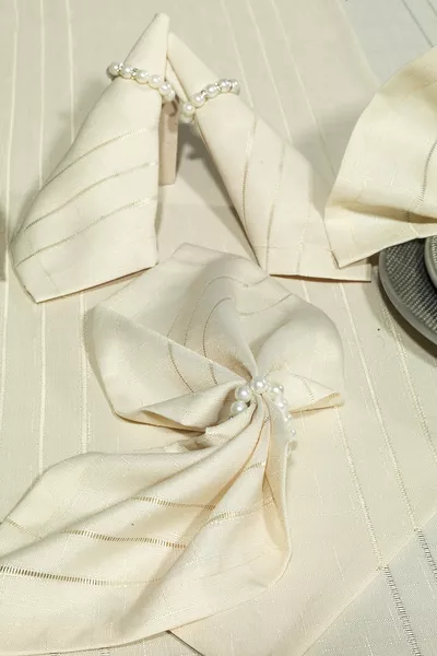 Luxury Colber Tablecloth Set for  People Colber (cream)