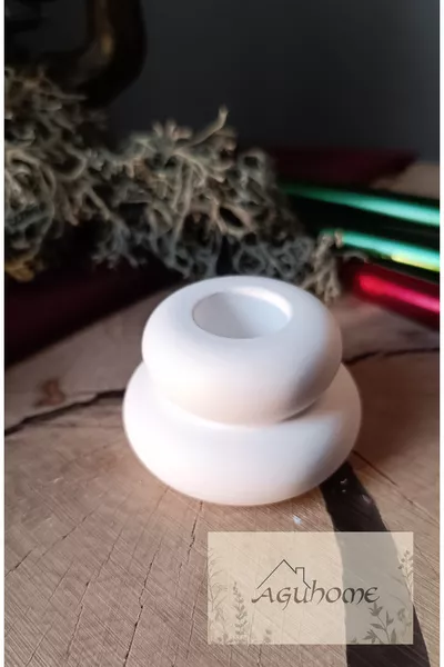 Бетонен пръстен свещник/свещник