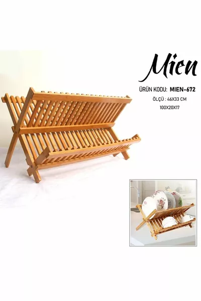 Мием Бамбукова поставка за чинии и съдове