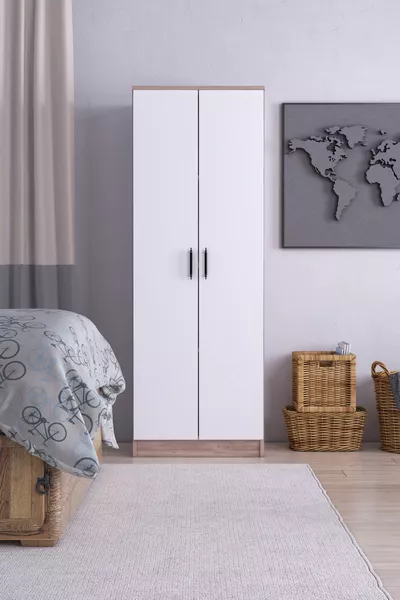 Abete-2 Kapılı Gardırop /atlantik Çam-beyaz