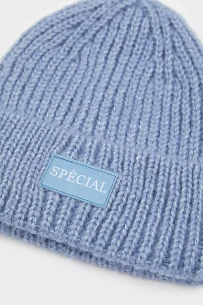 Women's Knitted Winter Beanie with Label WN
