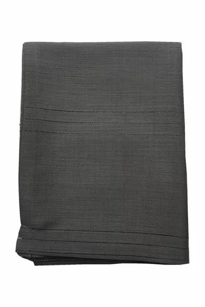 مفرش طاولة بخطوط من قماش البوليستر الأسود * سم