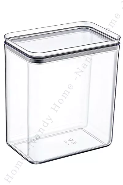 Dekorative rechteckige 2,6-Liter-Tabletten-Aufbewahrungsbox mit Vakuumdeckel