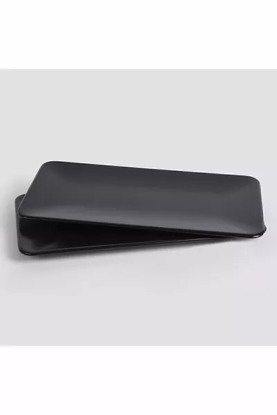Matte Black Siera Boat Plate  cm 2 Pieces