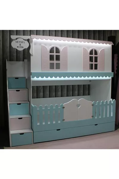 Alaçatı Bunk Bed with Small Bed