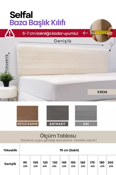 Baza Yatak Başlık Kılıfı - Tay Tüyü Kapitone Kumaş (Ölçü Seçenekli)