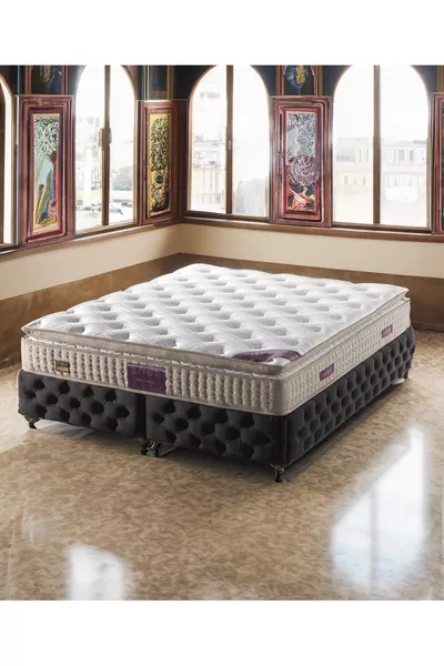 سرير بمرتبة نابضة فاخرة من إسطنبول لدعم الظهر والخصر فائق التقويمية مع وسادة مريحة