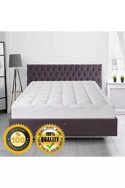 Materassino Salva Letto Materasso per il Sonno Cuscino in Micro Cotone Puff con Copricuscino con Cerniera incluso