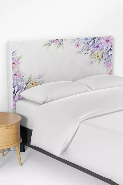 Калъф за таблата на легло с меко цветно десен