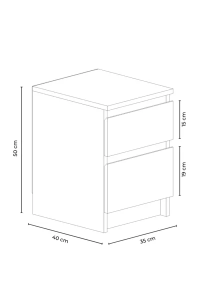 درينكويو كومودين بسرير بغرفتين نوم وطفل وشباب باللون الأبيض