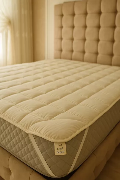 Materassino per il sonno imbottito in lana con angoli elasticizzati