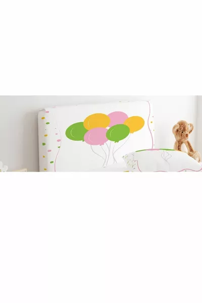 غطاء رأس السرير بالونات ملونة طائرة