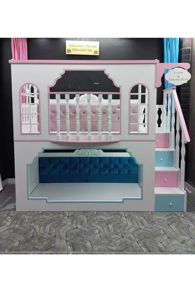 Princess Bunk Bed with Balcony