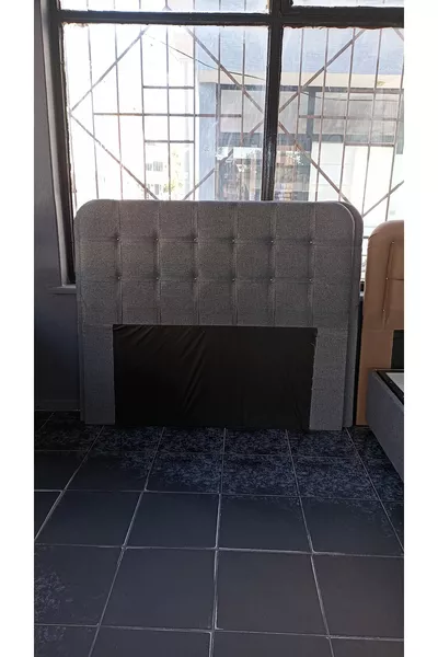 Double Bed Base Headboard