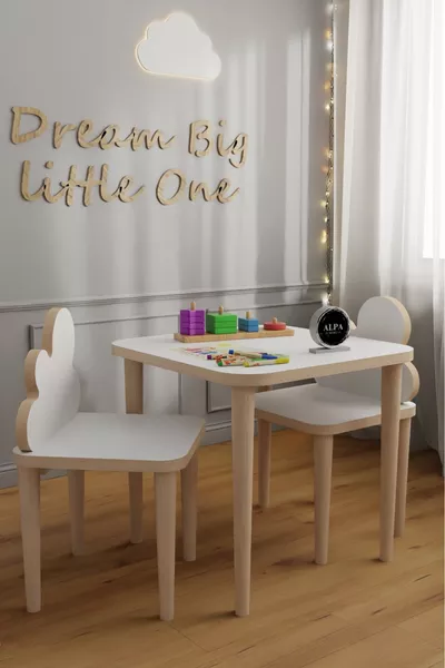 Комплект стол и стулья для детей 2-5 лет - Игровой и активити стол с моющейся поверхностью