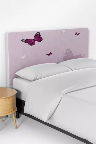 Housse de tête de lit enfant à motif rose