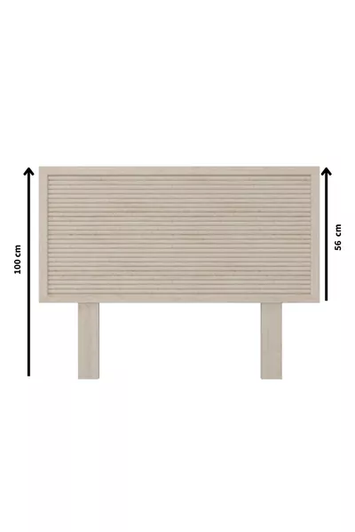 Marbled Pattern Varnished Wooden Single Headboard (YTY)