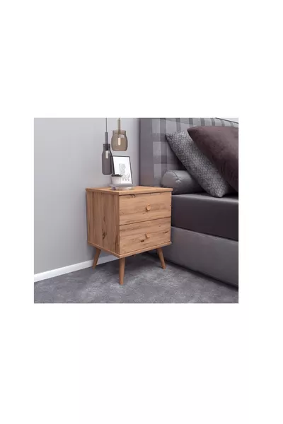 خزانة ميلاس، مصنوعة من الخشب، بأرجل خشبية، خشب الصنوبر الأطلسي