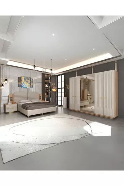 Спален комплект Armony (Гардероб + Скрин + Нощно шкафче + Легло)