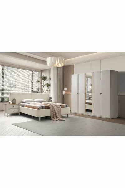 Mony Beige 5-Door Bedroom Set