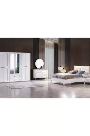 ENSEMBLE DE CHAMBRE À COUCHER LEGNA, 6 PORTES