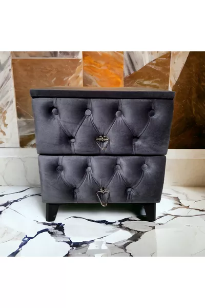 كومودينو ميلانو 2 درج باللون الأنثراسيت