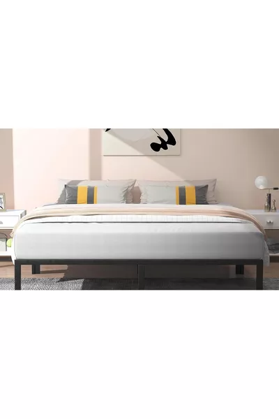 ÖZGÖK TARIM Metal Karyola, CNS Metal Karyola Siyah Renk, Tek ve Çift Kişilik, Ölçü Seçenekli