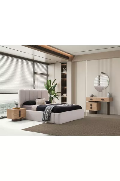 غرفة نوم بوسطن مجموعة سرير 100% إم دي إف | توصيل وتركيب مجاني