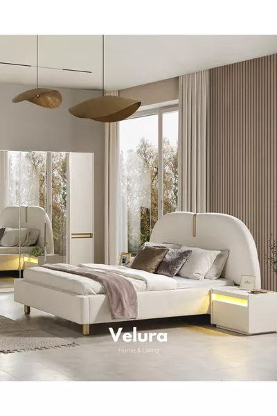 Спален комплект Берн с 6 врати (гардероб с 4 огледала)