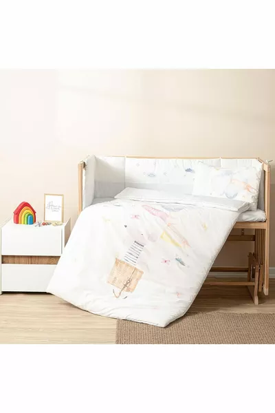 BoutiqueSell Soley | |% Pamuklu Bebek Uyku Seti Mavi 