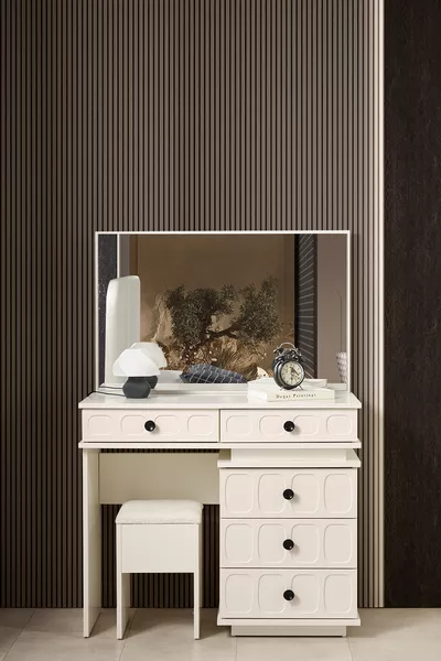 Petek Bench Modern 6-Door Bedroom Set