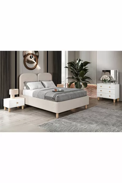 Genzi White Bedroom Set
